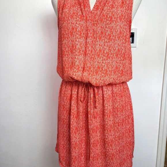 Hilary Radley Dresses & Skirts - Hilary Radley Sleeveless Tunic Drawsting Waist Orange Poppy Women's Dress Size 2